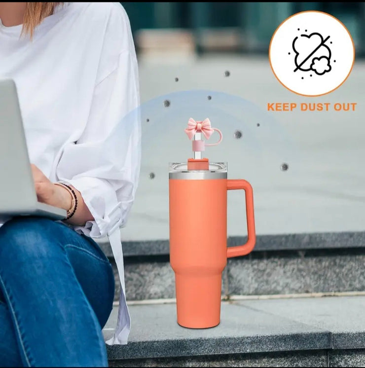 Silicone Straw Cap Cover for 10mm Straw – Dustproof & Reusable